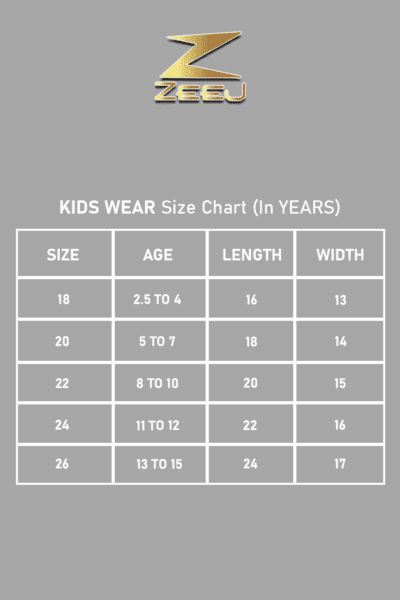 Kids-Wear-Size Chart